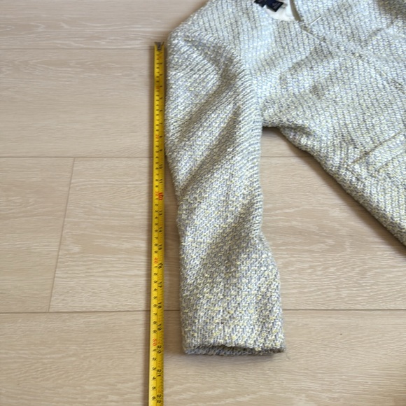 Ann Klein Pastel Green Blue Cream Tweed Jacket - Picture 13 of 13